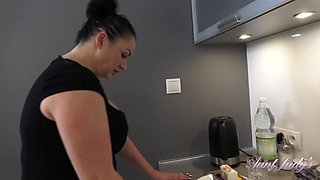 Devon Makes a Snack, Then Fucks Herself in the Kitchen