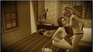 Retro Video - Swinger Party. Pairs Change Partners Porno Game