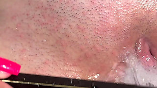 Thick Creampie Compilation! Showering My Pussy Close-up!