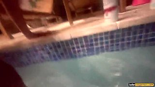 Big Natural Boobs Blonde Cas Summer Fucked Hard in Pool by Luke Cooper