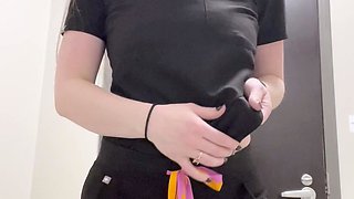 Blond solo beauty jerking off her dick