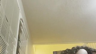 Emo gf sees how long she can twerk her