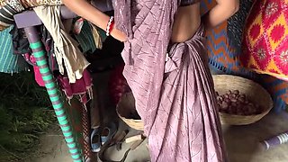 Desi Village Bhabhi Blowjob - Indian Aunty Sucks Devar Cock in Romantic Sex