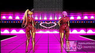 FGO with climax Bunny Artoria and Mash do an erotic hip-shaking duo dance 3d hentai mmd ahegao cum swallow anal sex fuck