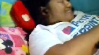 Hairy Asian Amateur Fingers Herself on Webcam