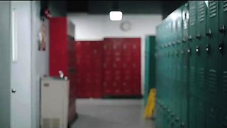 Two hot busty babes hardcore anal threesome