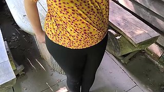 Bouncy Tits Outdoor Slapping Punishment - Public BDSM Domination & Humiliation