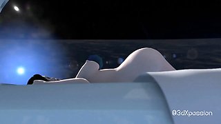 The best sex in space. Hot japanese babe gets fucked hard on orbital space station