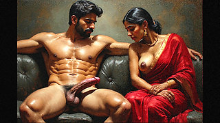 Sex with my house owner for some good pleasure with his big fat cock