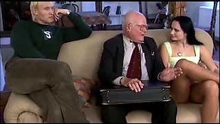 Sexy German MILF Morrigan Hel Blowjob and Swallows Cum from Huge Cock