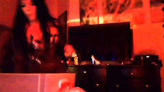Very Hot Amateur French Teen couple tit fuck on Webcam