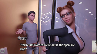 My Boss Secretary Fucks Me in the Office While the Boss Is Right There and He Catches Us