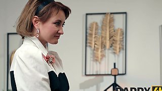 Brunette Daruma Rai rides cock in sexy stockings