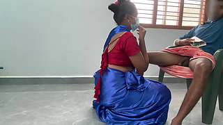 Submissive Tamil House Owner Sucks His Dick