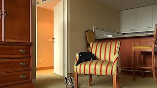 Ginger Casting Stunner Eva Takes Deepthroat and Analingus