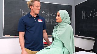 Hijabi Teacher Gangbanged by Students
