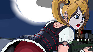 Catwoman and Harley Quinn Assworship