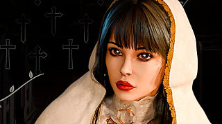 Sisters in Sin Gameplay Part 12 - Lust Performs the Sexual Ritual with Esther in the Library