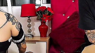 Boss Tomboy Fucks Her Maid and Ends up Eating Her Huge Ass
