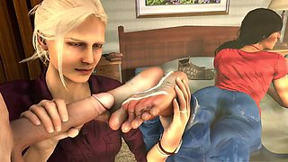 Wild anime scenes with rough anal and plenty of cum on tits featuring Viola-3d