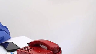 Wife Has Sex with Well-endowed Gynecologist While Her Husband Waits in the Room!