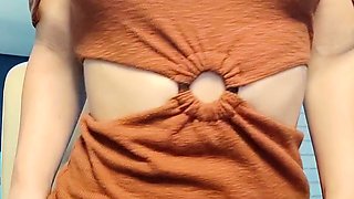 Blonde tight pussy babe has solo toy fun