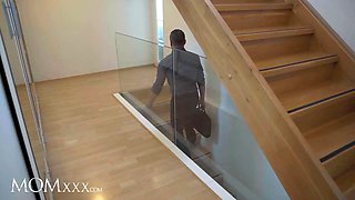 Momxxx blonda cougar Larissa Leite hot romantic porn in lace underwear multiple orgasms