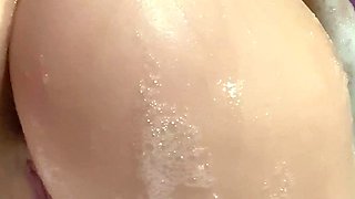 Cute amateur brunette naughty in solo jerking show on camera