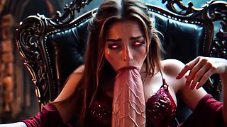 Two blonde babes in a lesbian action involving a dildo