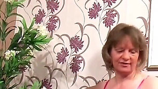 German neighbors' son feels like old women and rings the doorbell for the lesbians and persuades them to fuck