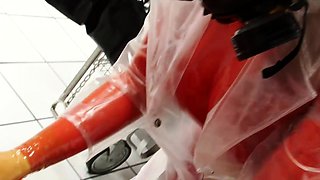 Sweet Kinkie Caned In Fetish Latex Sex