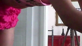 Candie Cross Anal - Skinny Spinner in Mini Skirt & Heels Takes It up the Ass, A2p & Prone Bone Cum Finish