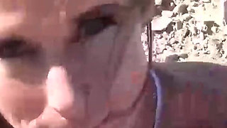 Cougar Sofie Marie tastes cum after sucking massive cock