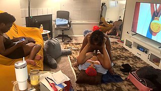 My best friend gets drilled in the living room right in front of me