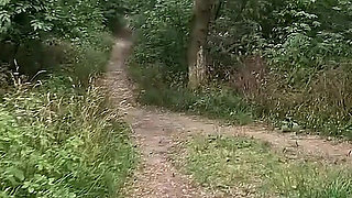 While Hiking I Saw a Stranger Tied up at a Cum Station, I Gave Him a Handjob