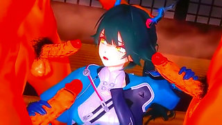 Arknights Endfield - Chen Gangbang Ntr Sex - 3D Hentai Animations