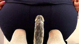 Red hair masturbates tight pussy with toys on webcam