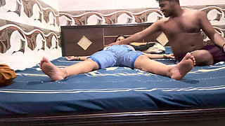 Desi stepsister Undressed by stepbrother for Hardcore Night Sex
