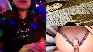 I Seduce a Taxi Driver at the Nightclub and I Convince Him to Give Me Creampie