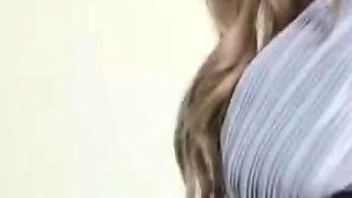 Small tit GF gives POV blowjob on my denim
