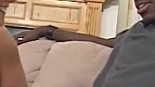 Slutty White Teen Sucks a Huge Big Black Cock and Rides It for an Interracial Fuck