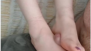 I Love To Feel Throbbing Cock Between My Toes