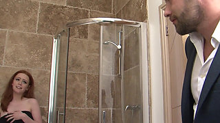 Between Stepbrothers-in-law Scene-3_sexy Redhead Ella Hughes Decides to Fuck Her Stepbrother in Law in the Bathroom