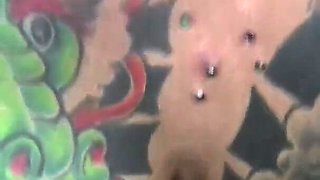 Tattooed MILF with piercings fucked hard in POV