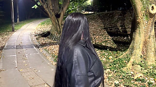 We Almost Got Caught! Stranger Fucks Me in the Street