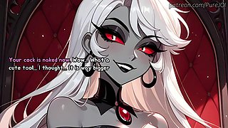 Carmilla Carmine catches her employee masturbating in the office Dildo JOI