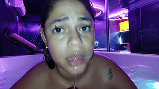 Hitting and Spanking the Cock of My Cuckold in POV