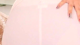 Dark Companion - See-through Pants, Black Garter Stockings & Internal Dildo Masturbation with Massive Squirt Closeups