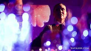 Kristina Grace's Heat Ignites Wild Blowjob Threesome Passion