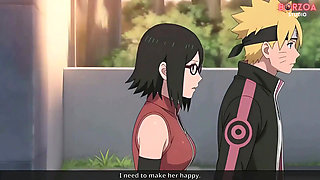 Naruto: Boruto Gangbangs and Creampies Sarada - Gone Wrong (uncensored Hentai)